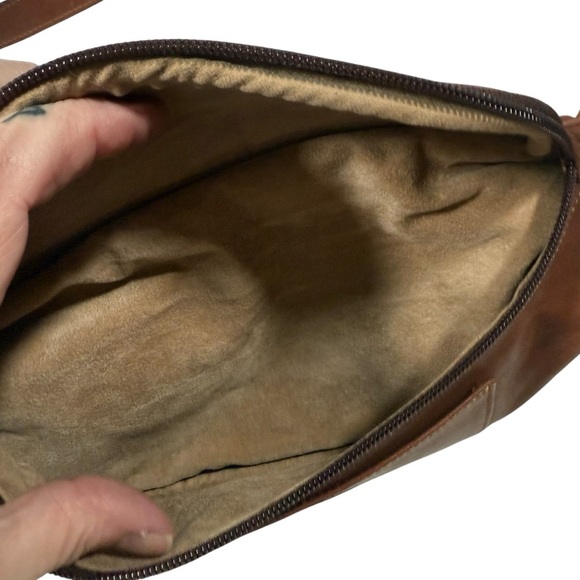 Oroton Brown Leather Men's Bag VTG - Picture 4 of 11